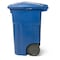 Toter Toter 64 Gal. Trash Can Blue with Quiet Wheels and Lid ANA64 - alternate 6
